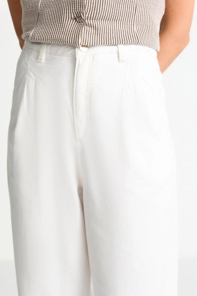 Weiße High-Waist-Jeans - Image 4