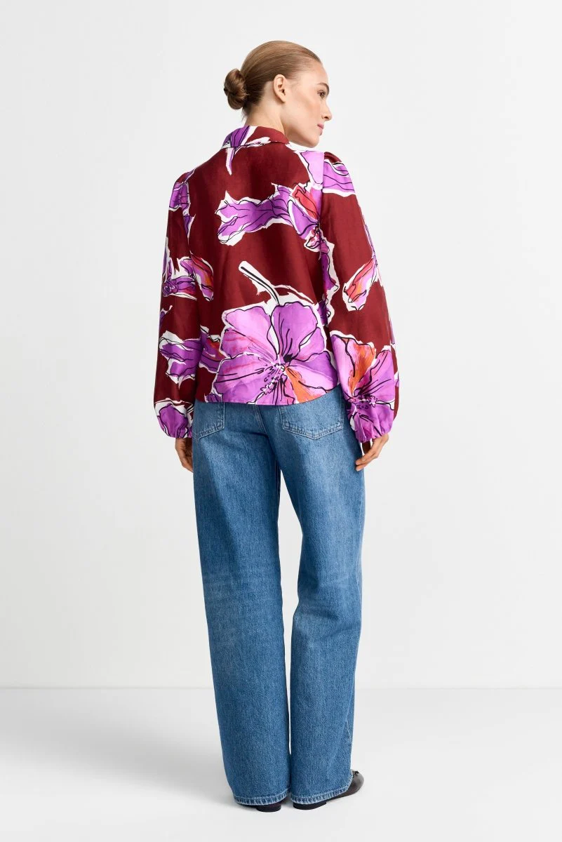 Statement-Bluse aus Leinen-Mix - Image 3