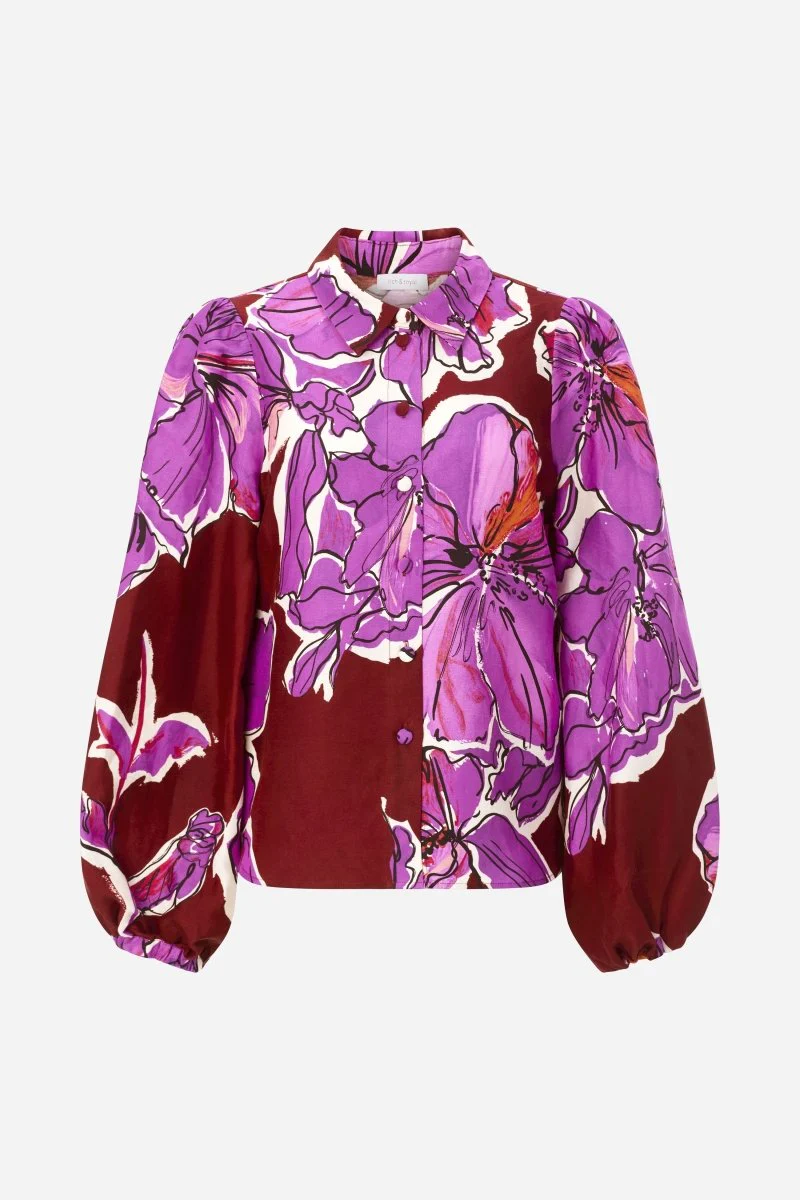 Statement-Bluse aus Leinen-Mix - Image 5
