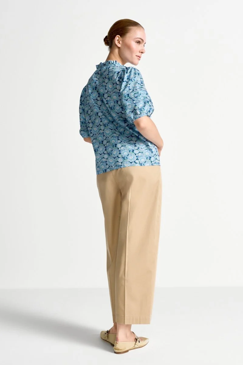 Bluse mit Rüschenkragen - Made with Liberty Fabric - Image 4