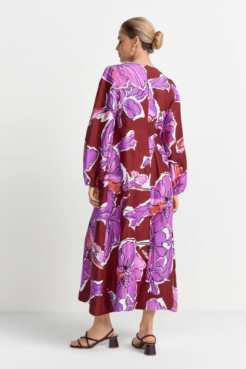 Kleid aus Leinen-Mix - Image 4