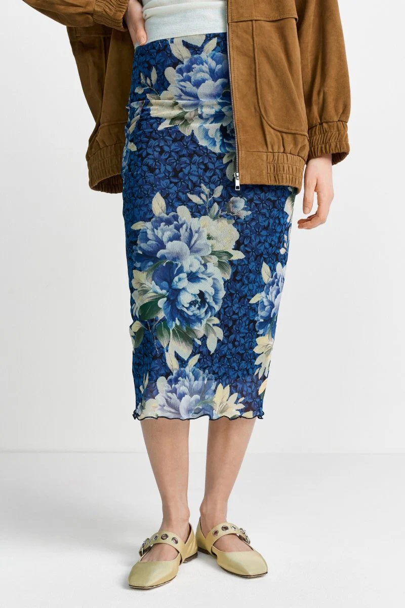 Midirock mit Flowerprint - Image 3