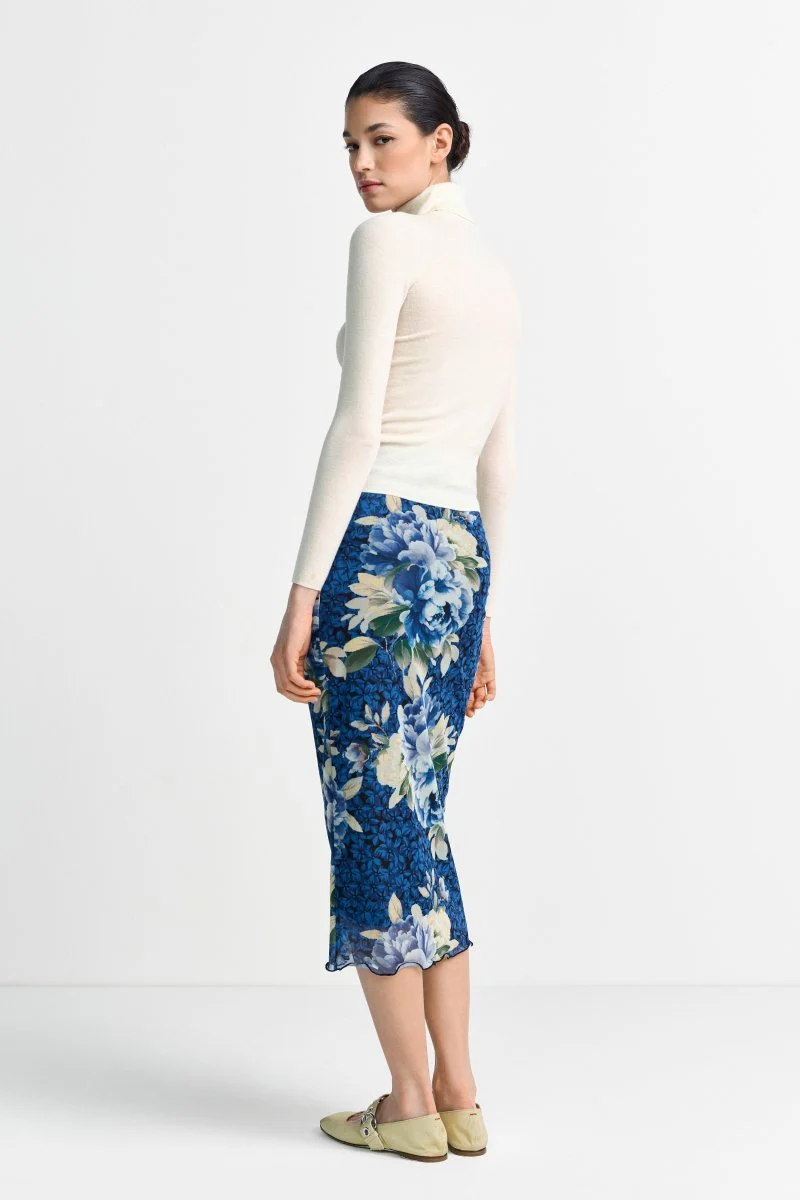 Midirock mit Flowerprint - Image 4