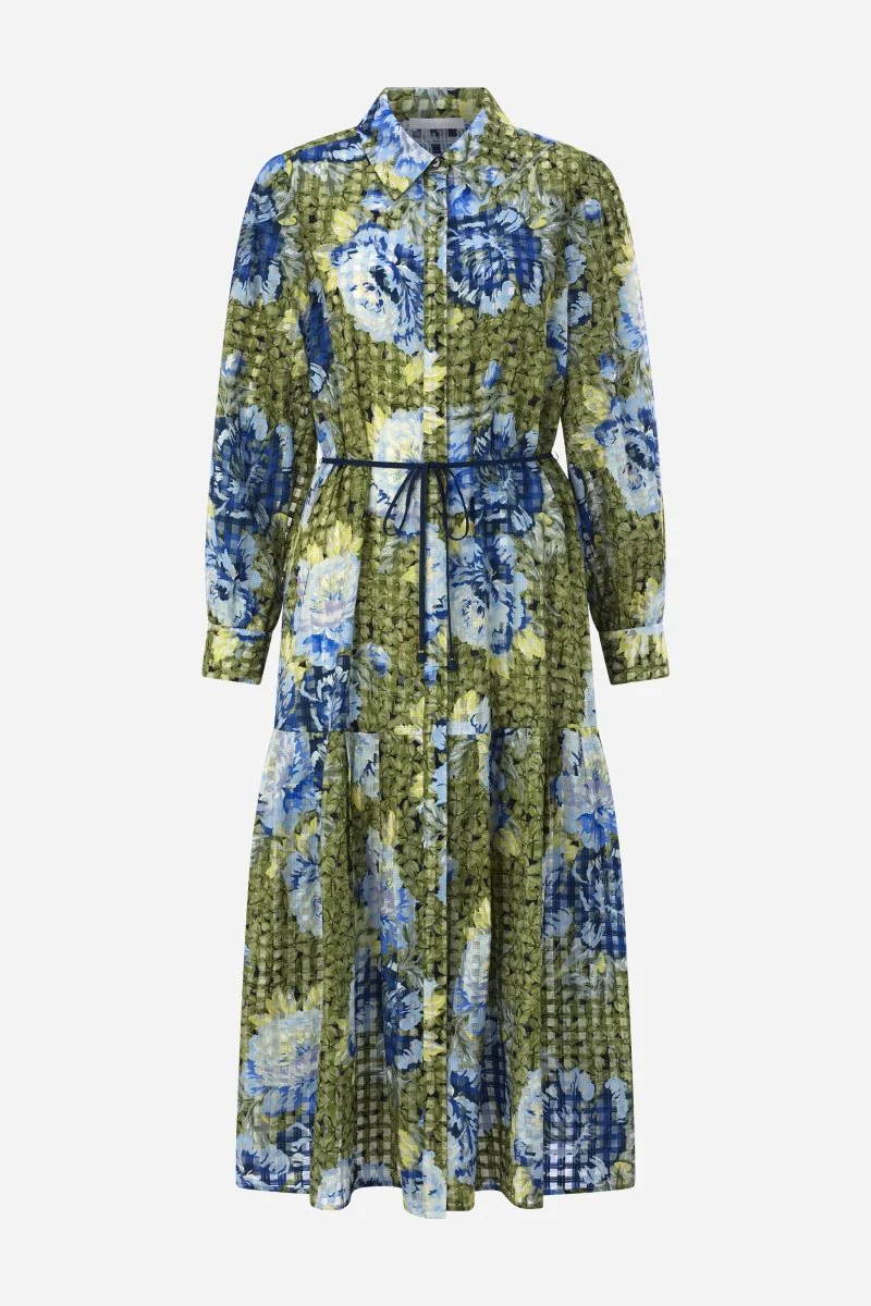 Hemdblusenkleid mit Print - Image 6