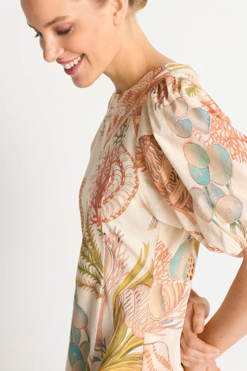 Midikleid mit Muschelprint - Image 4