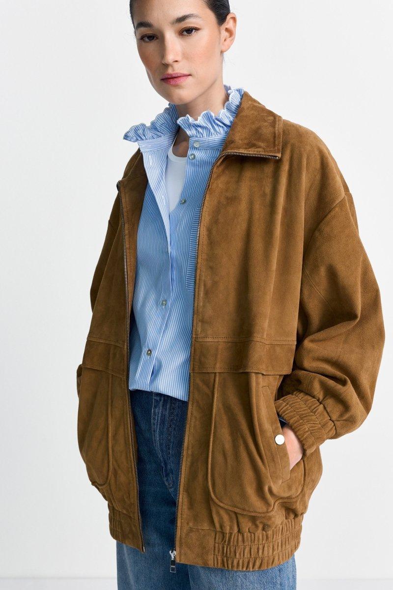 Veloursleder-Bomberjacke - Image 4