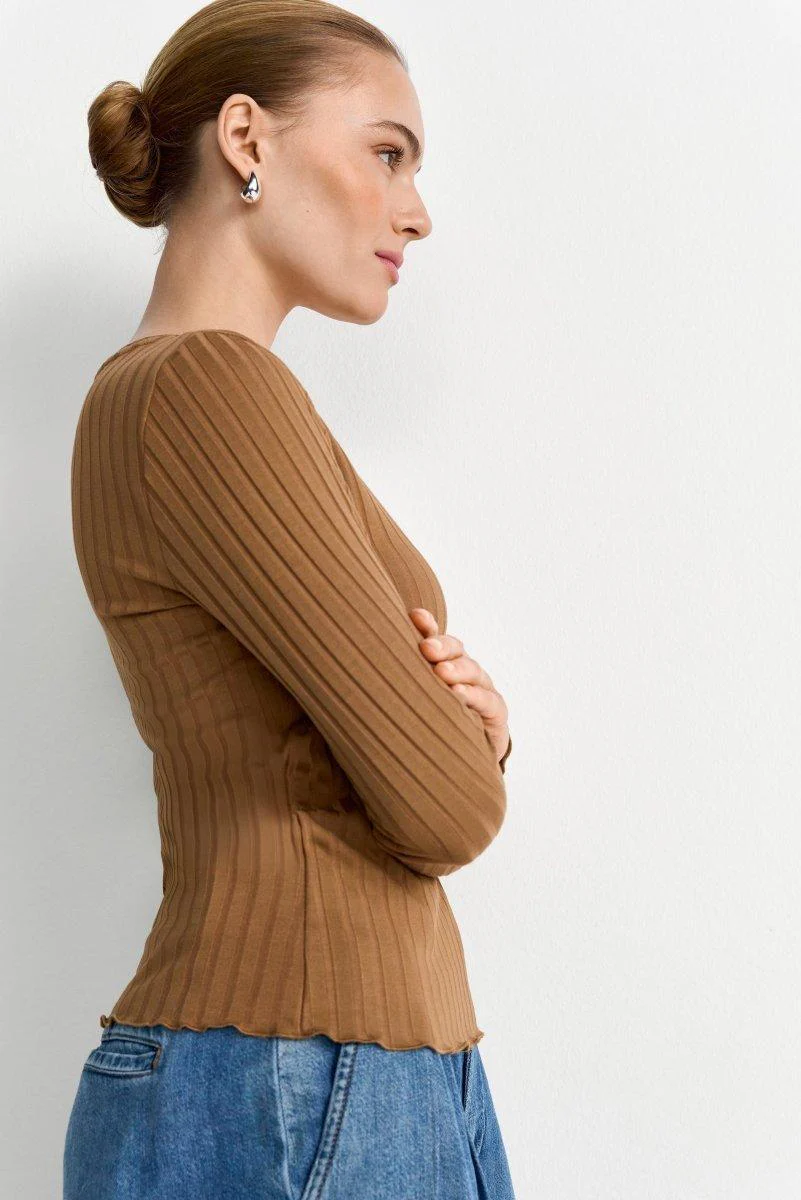 Longsleeve mit Rippstruktur - Image 7