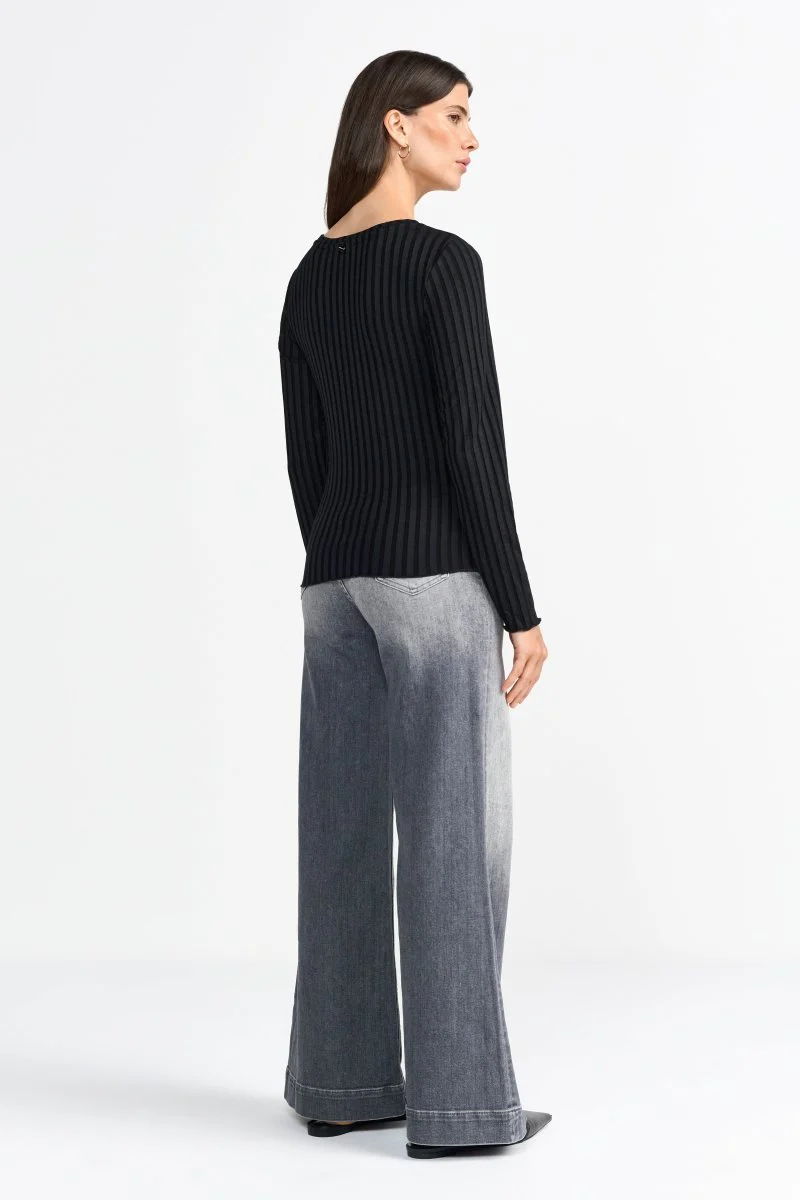 Geripptes Longsleeve - Image 4