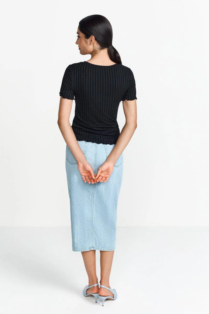 Figurbetontes Rippshirt - Image 4