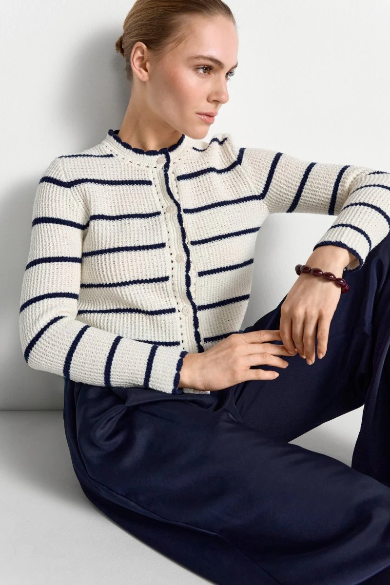 Gestreifter Cardigan - Image 3