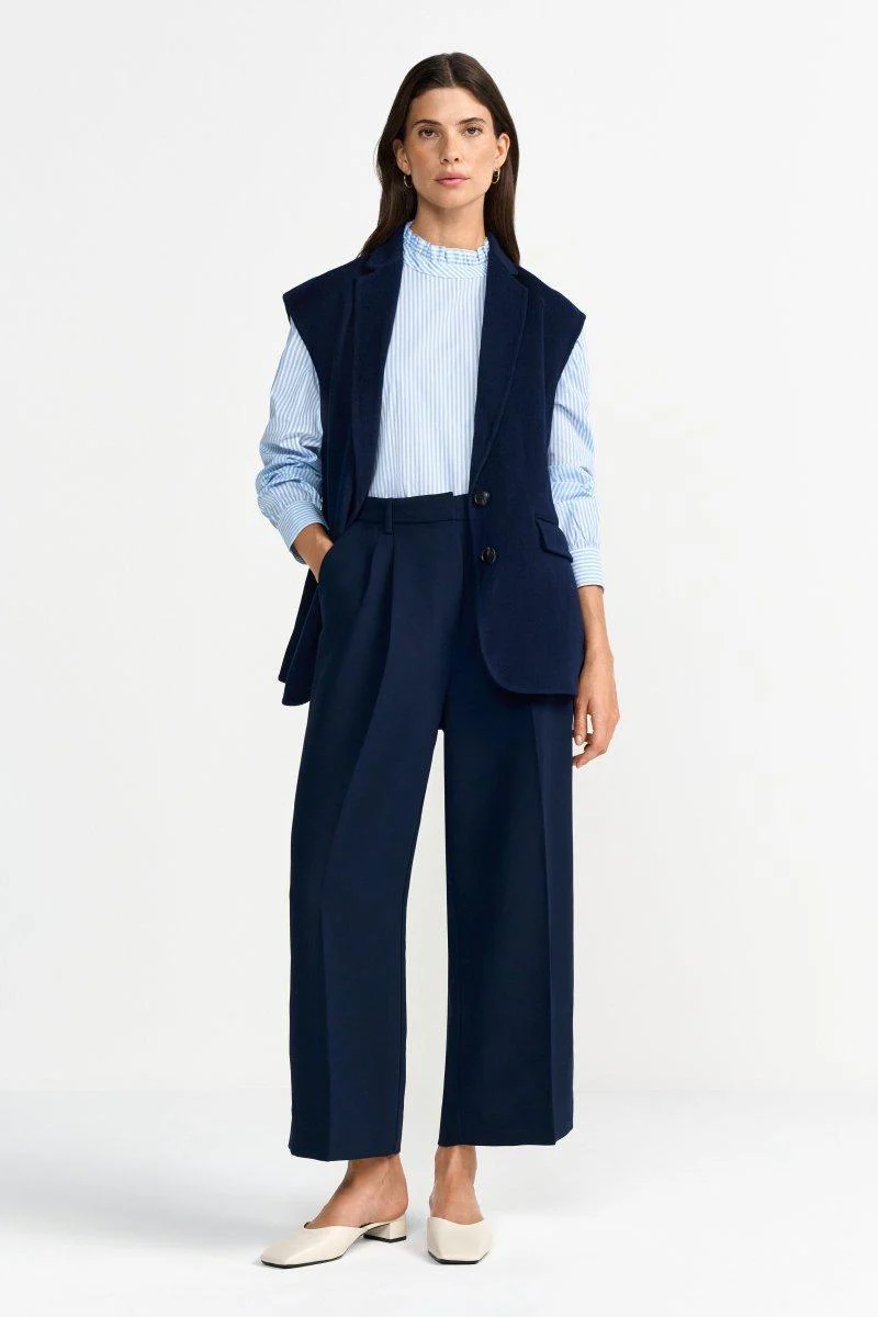 Gestreifte Bluse in Hellblau - Image 3