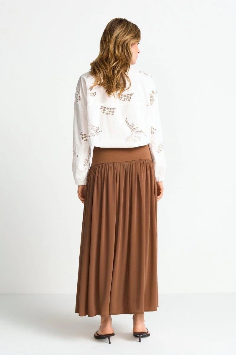 Midirock mit breitem Jerseybund - Image 3