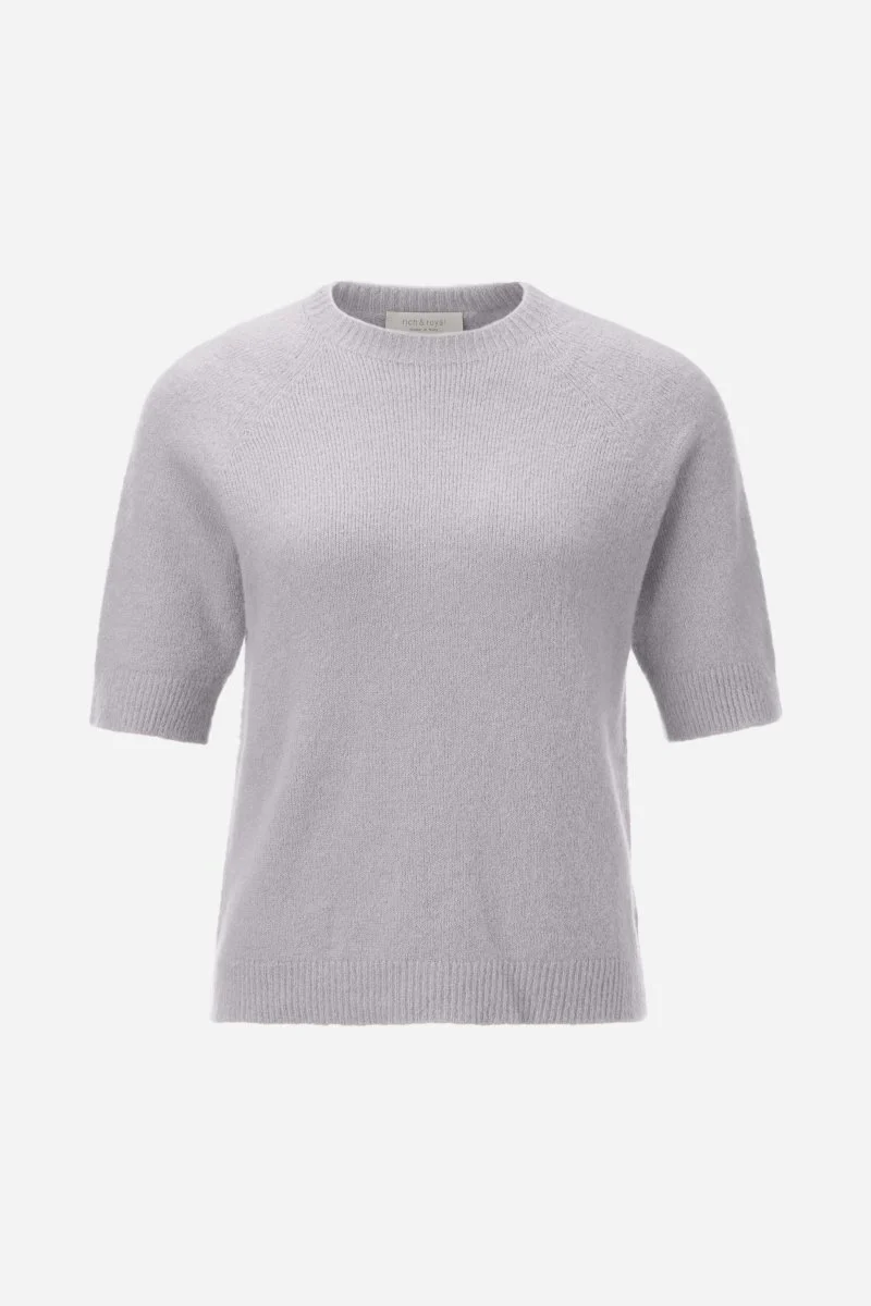 Kurzärmeliger Feinstrickpullover - Image 12