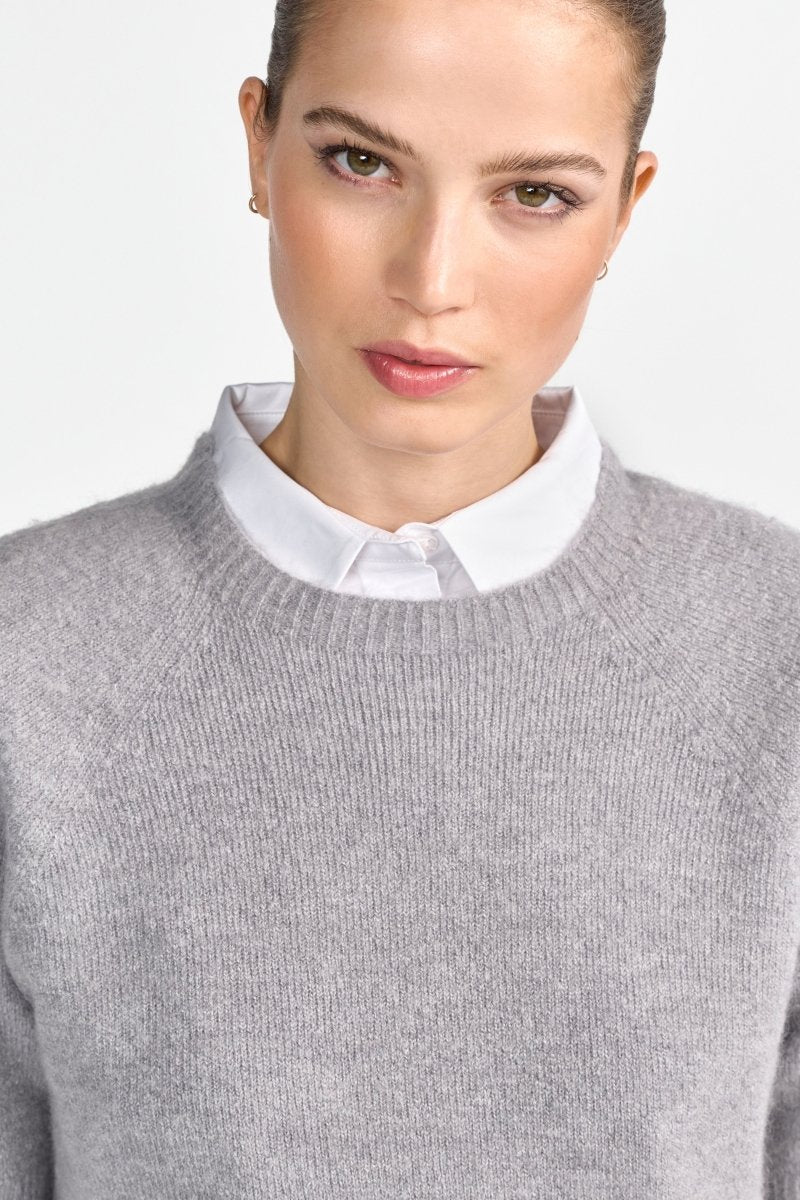 Kurzärmeliger Feinstrickpullover - Image 15