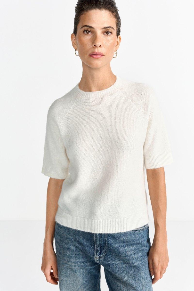 Kurzärmeliger Feinstrickpullover - Image 16