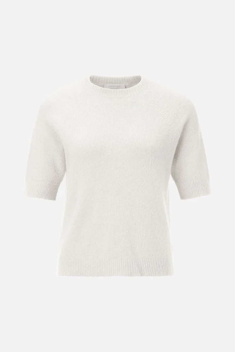 Kurzärmeliger Feinstrickpullover - Image 17