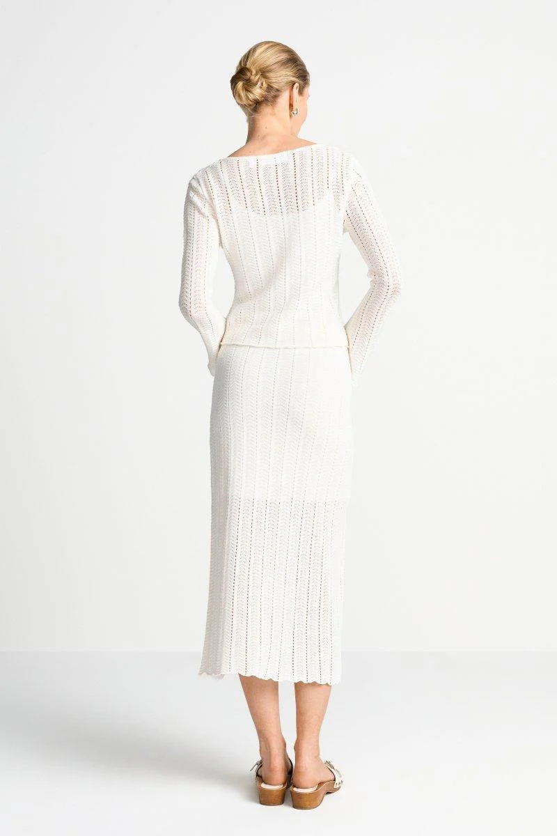 Ajour-Strickjacke mit Knöpfen - Image 9