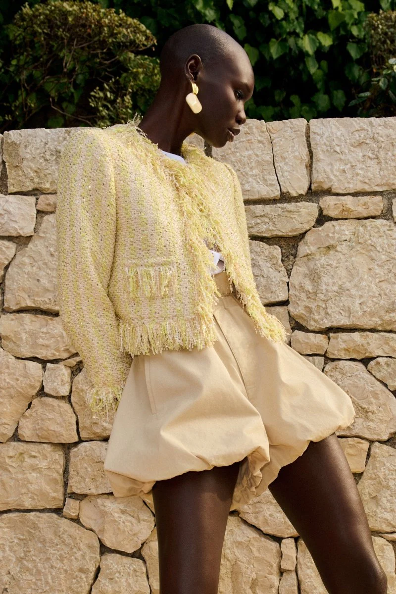 Bouclé-Jacke mit Fransen - Image 7