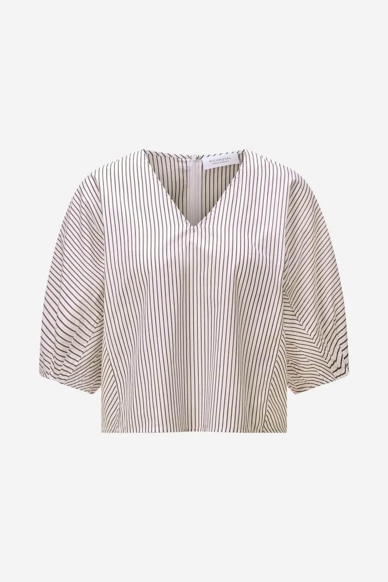 Gestreifte Crop-Bluse - Image 5