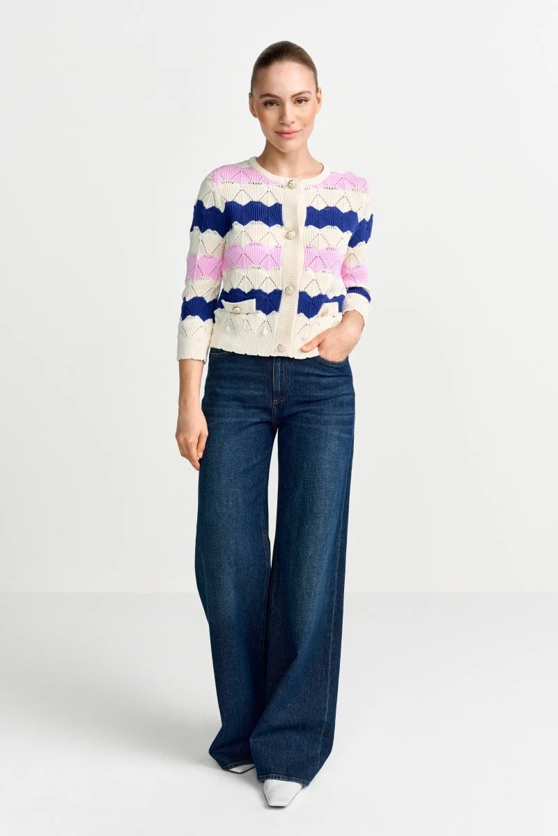 Ajour-Strickcardigan aus Baumwolle - Image 3
