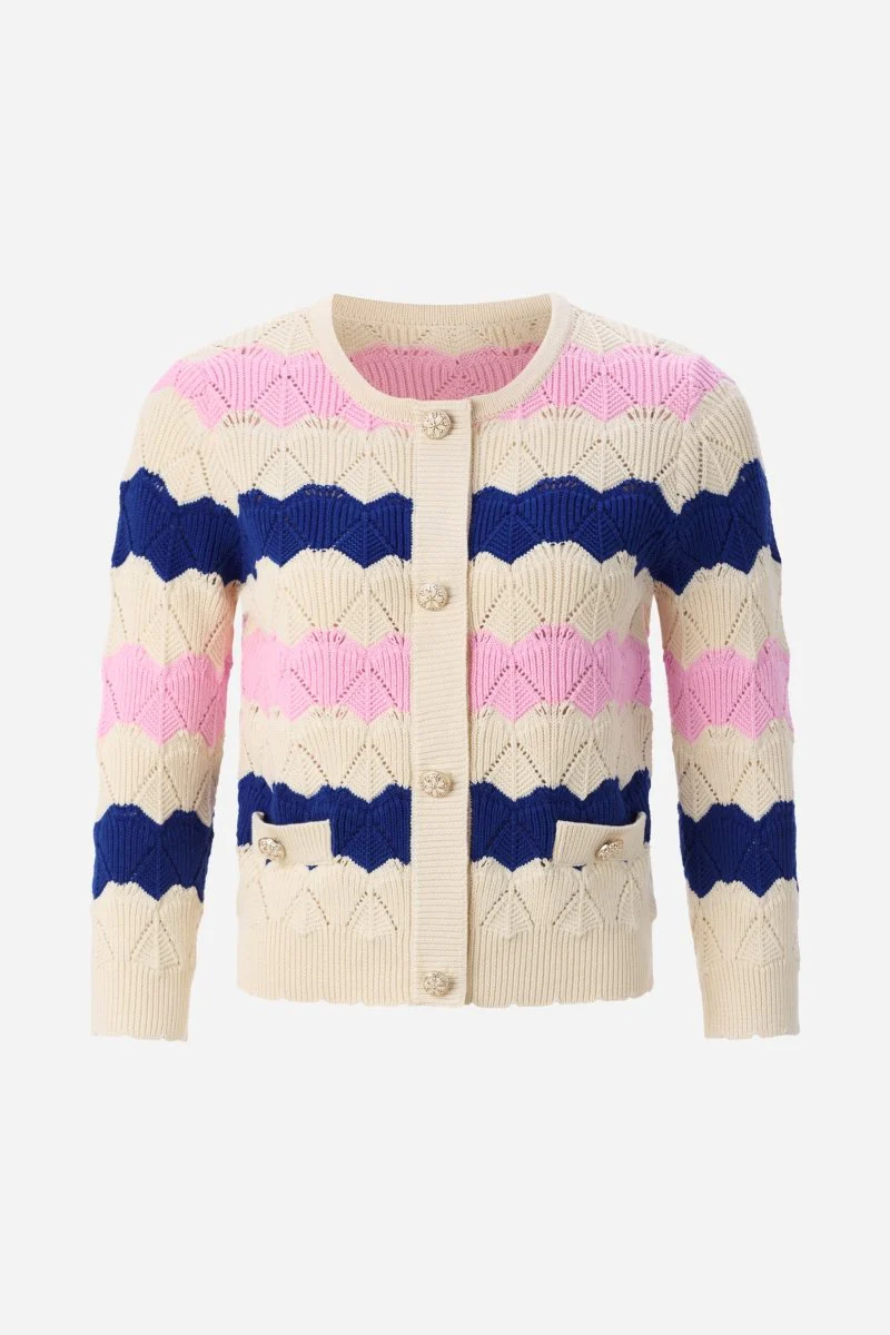 Ajour-Strickcardigan aus Baumwolle - Image 5