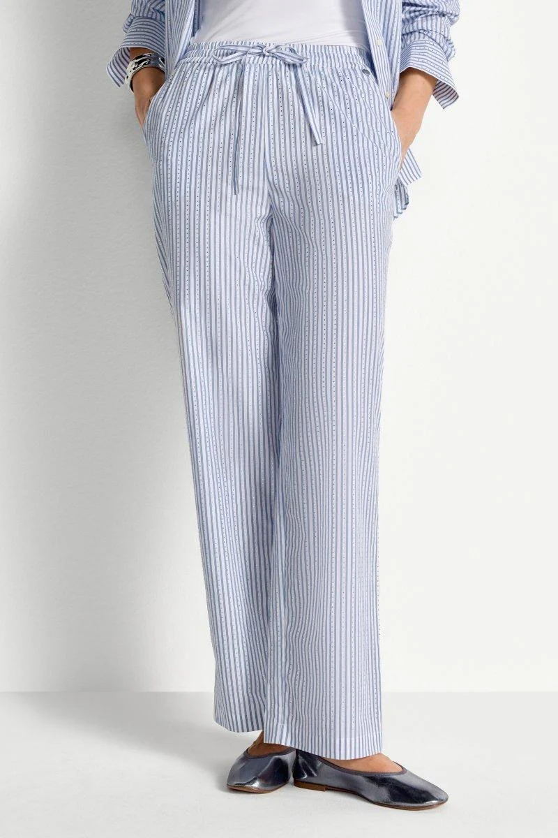 Gestreifte Hose mit Strass - Image 3