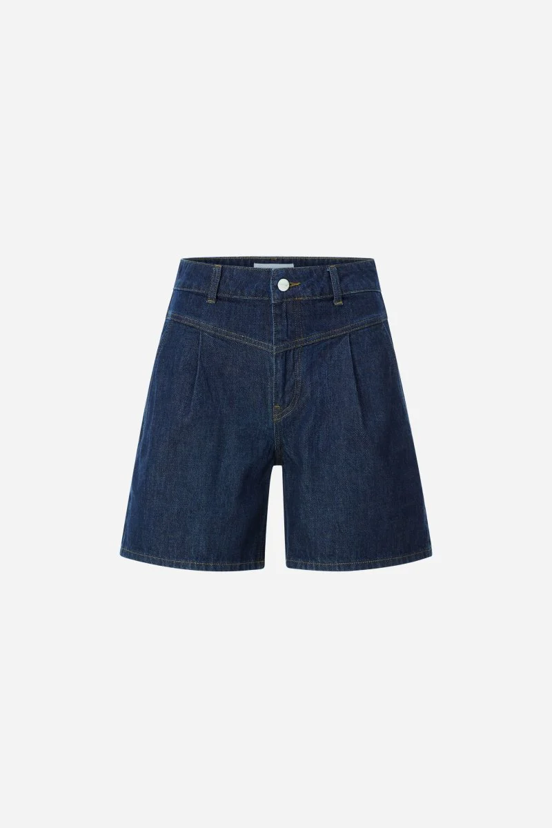 Dunkelblaue Denim-Shorts - Image 5