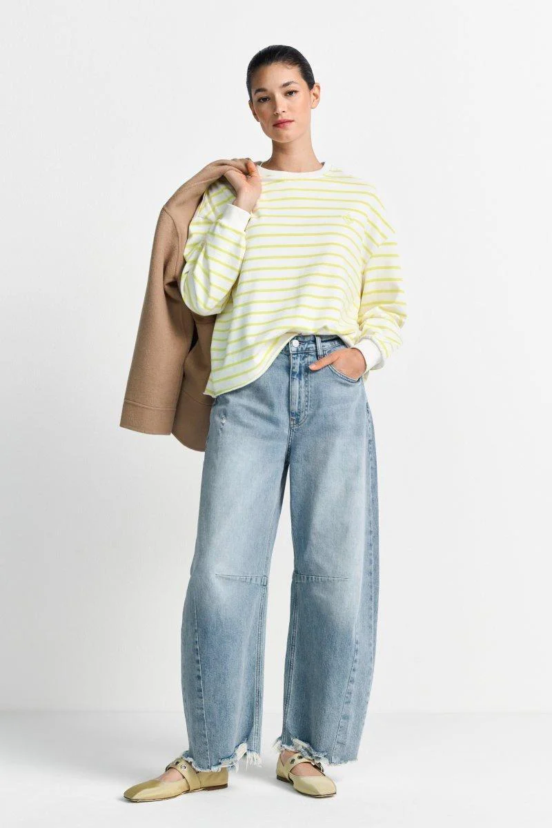 Gestreiftes Oversize-Sweatshirt - Image 6