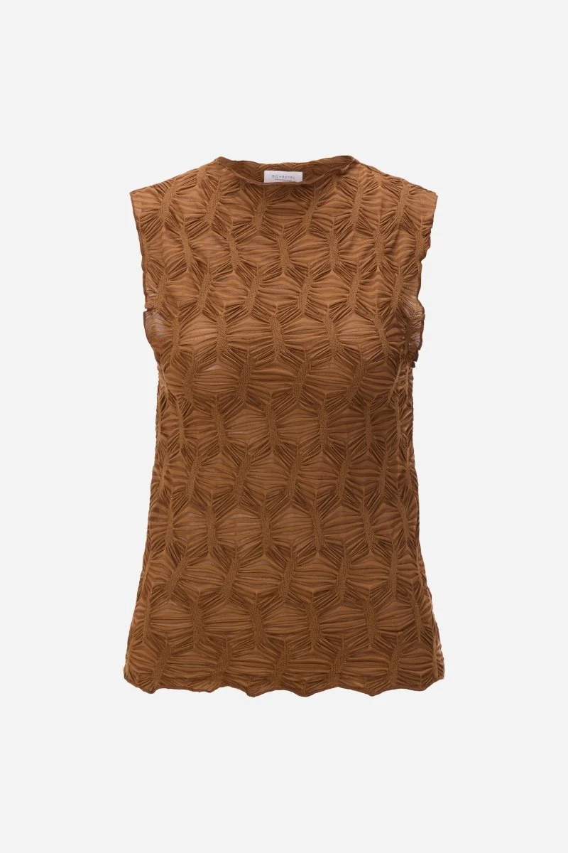 Gesmoktes Mesh-Top - Image 5