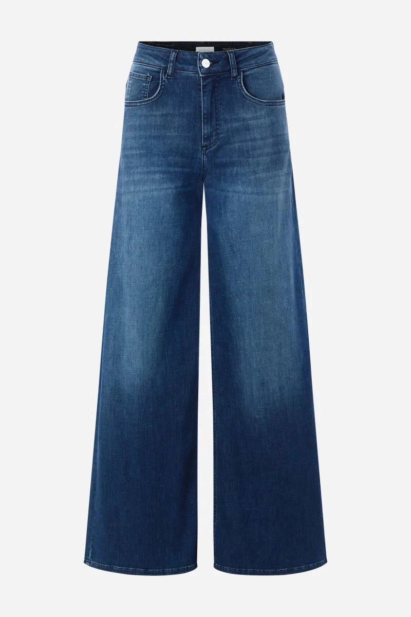 Dunkelblaue Wide-Leg-Jeans - Image 6