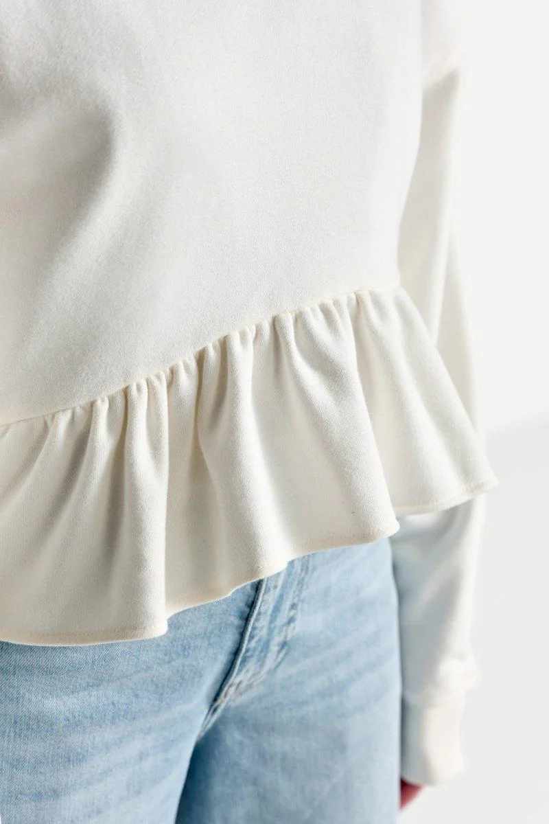 Sweatshirt mit Volant - Image 3