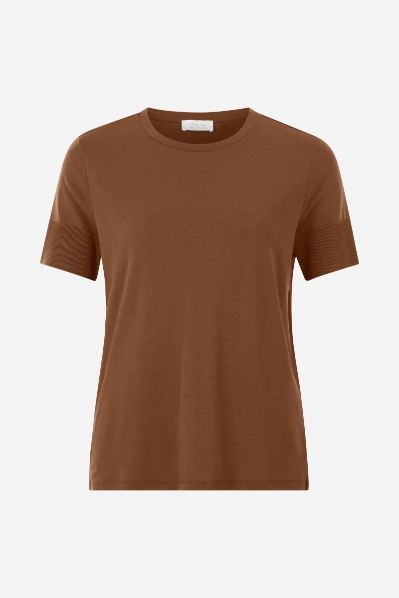 T-Shirt mit gerippten Ärmelabschlüssen - Image 5