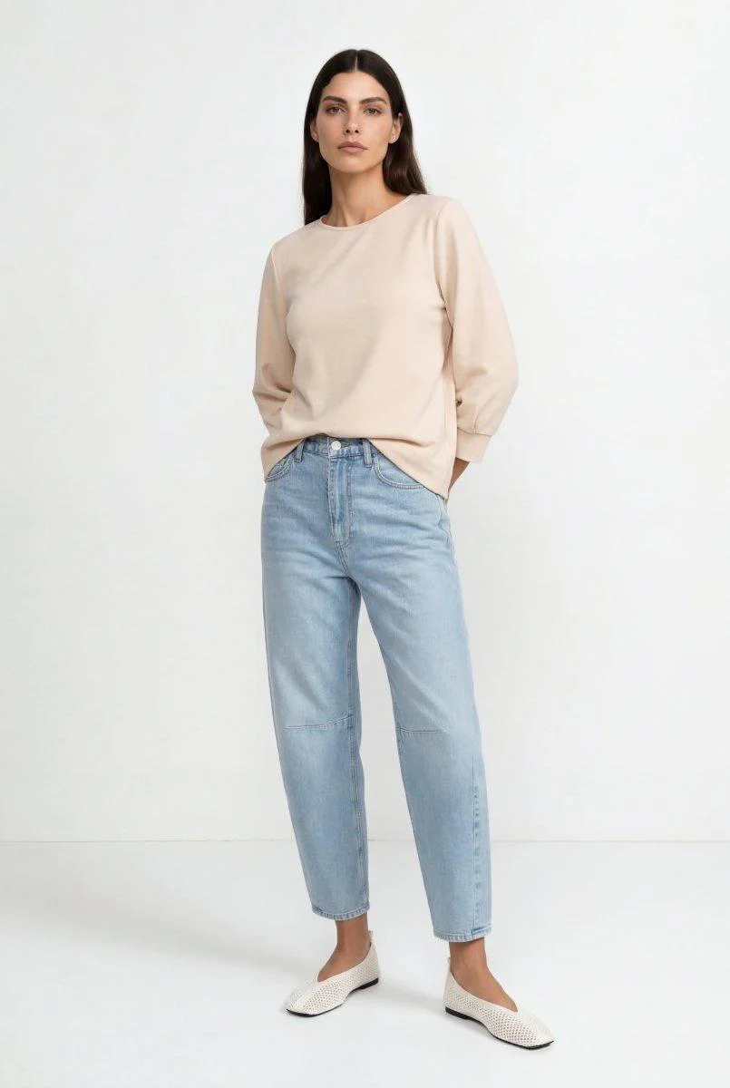 Jersey-Sweatshirt mit Puffärmeln - Image 18