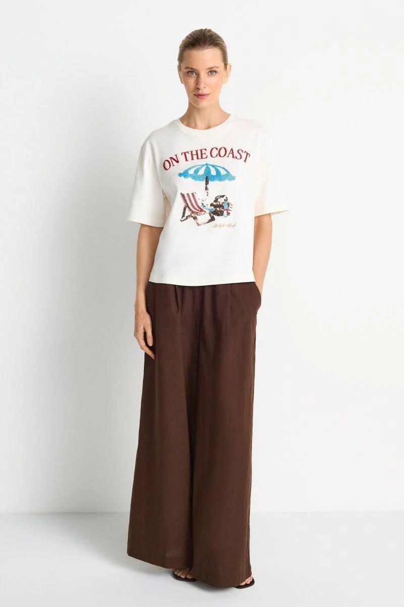 T-Shirt Perlen-Schriftzug - Image 2