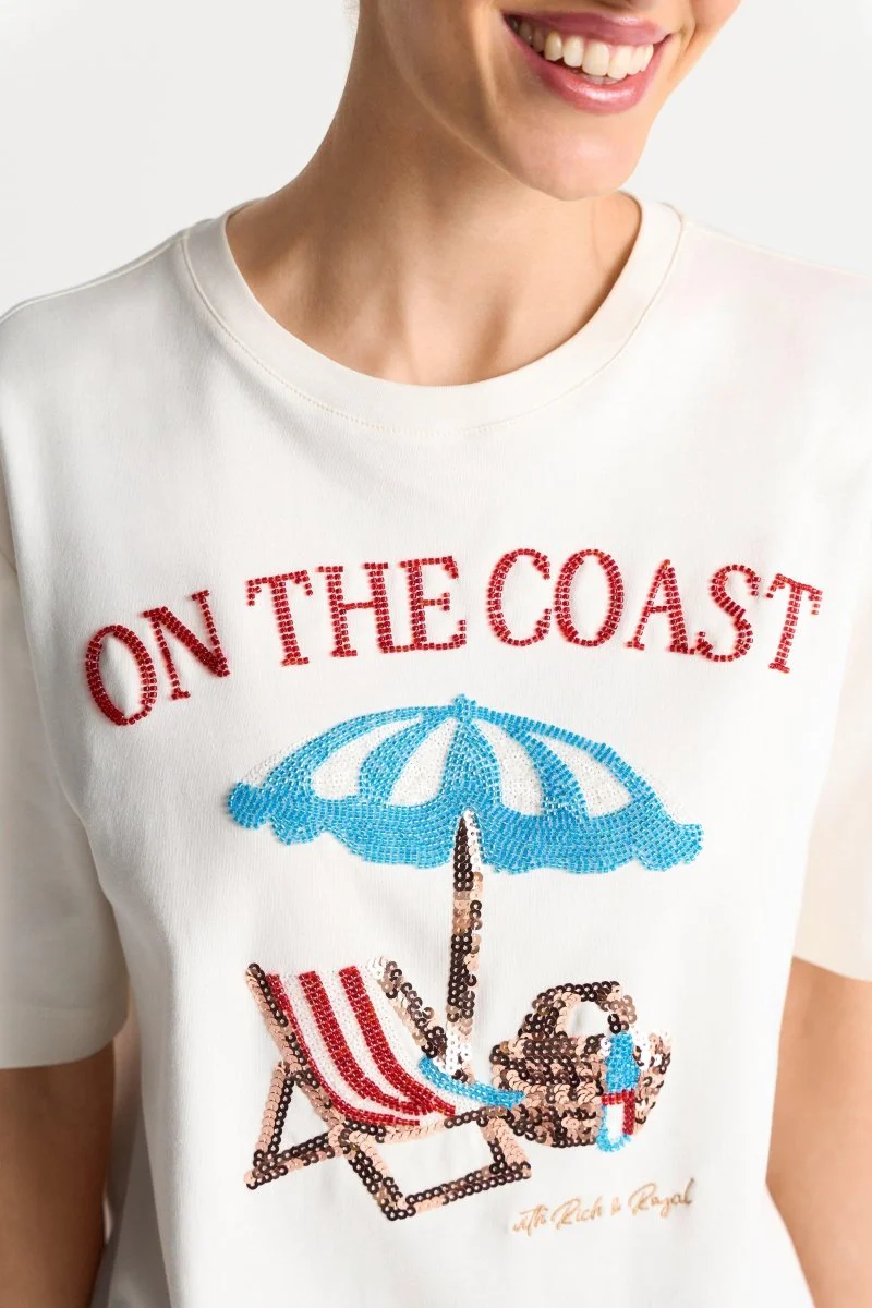 T-Shirt Perlen-Schriftzug - Image 4