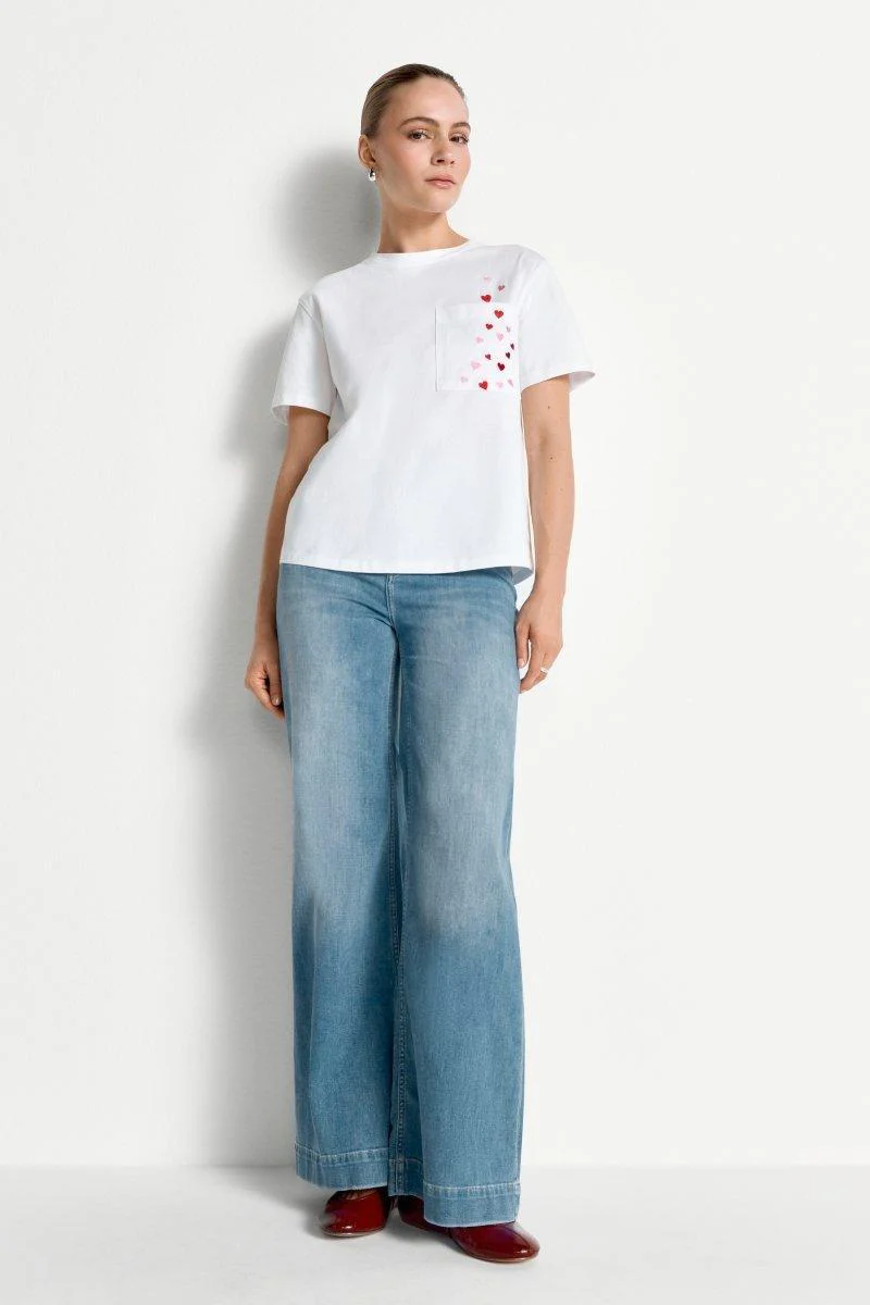 T-Shirt mit Herzprint - Image 3
