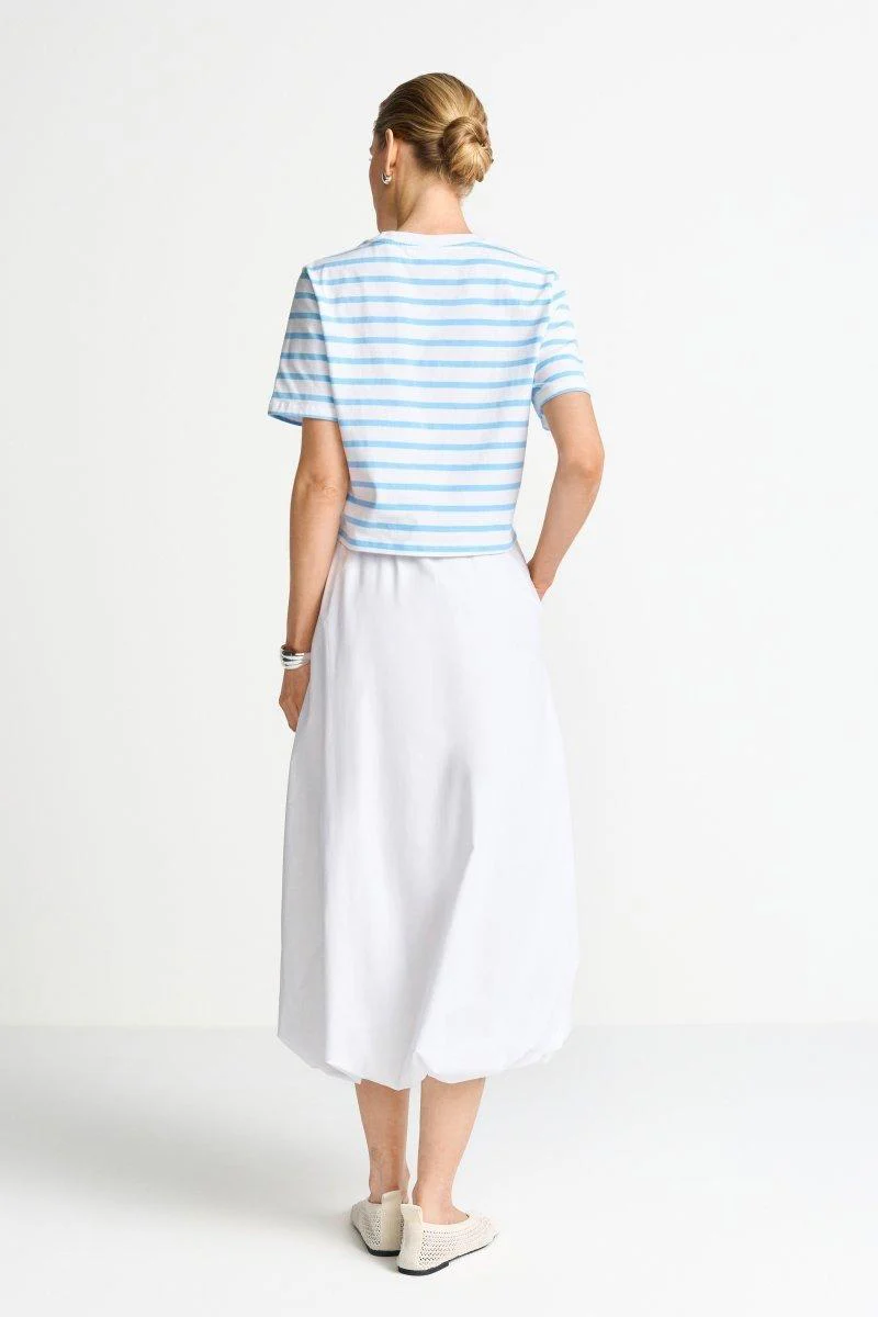 Gestreiftes T-Shirt mit Knoten - Image 3