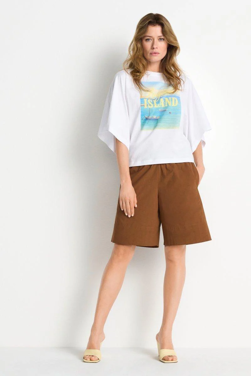 T-Shirt mit Fledermausärmeln