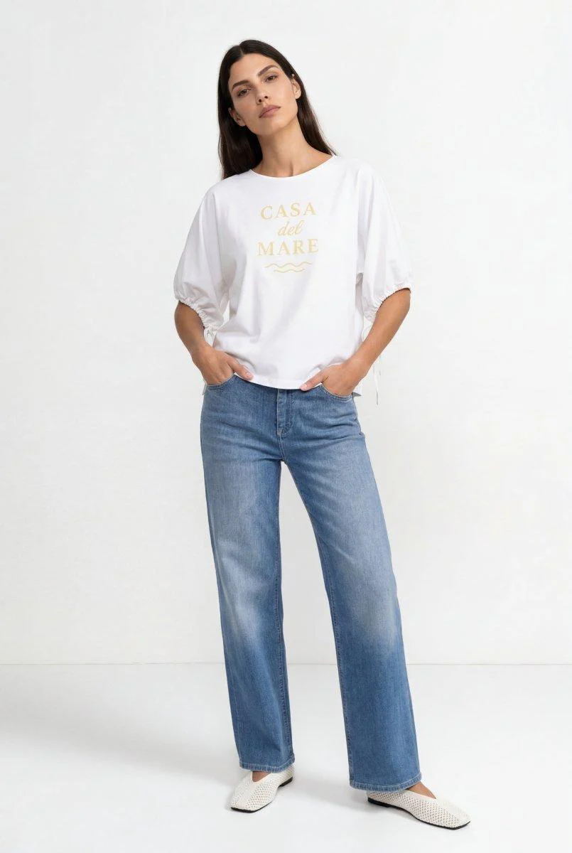 Crop-Top mit Schriftzug - Image 3