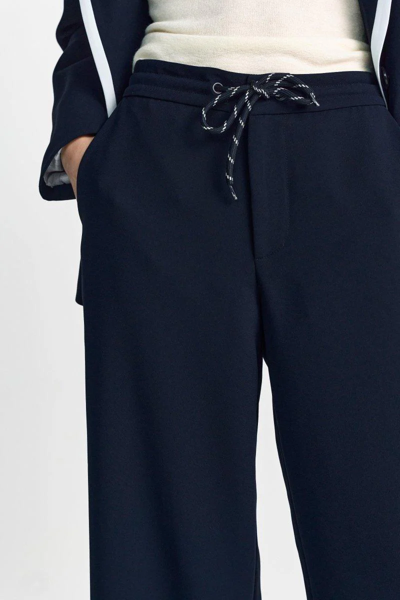 Marineblaue Hose mit Kordelzug - Image 4
