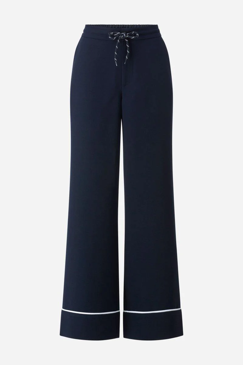 Marineblaue Hose mit Kordelzug - Image 5